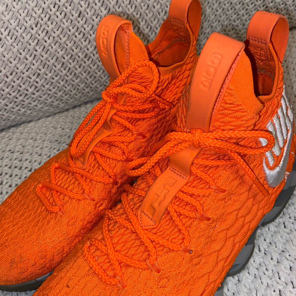 Limited Edition Lebron 15 Orange Box Basketball Shoes - Picture 12 of 15